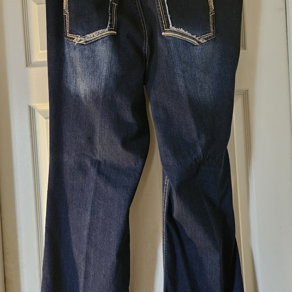 Maurices Women's Relaxed Dark Blue Jeans - Casual Regular Bootcut Size 22 Short - Picture 5 of 8